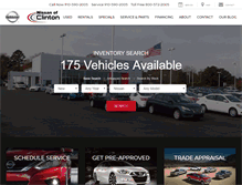 Tablet Screenshot of nissanofclinton.com